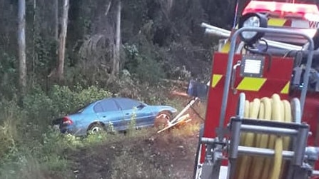 SUMMERLAND WAY CRASH: Crews from Woodenbong Rural Fire Service were among the emergency workers who attended a car crash on Summerland Way early on Sunday morning, May 30, 2021.