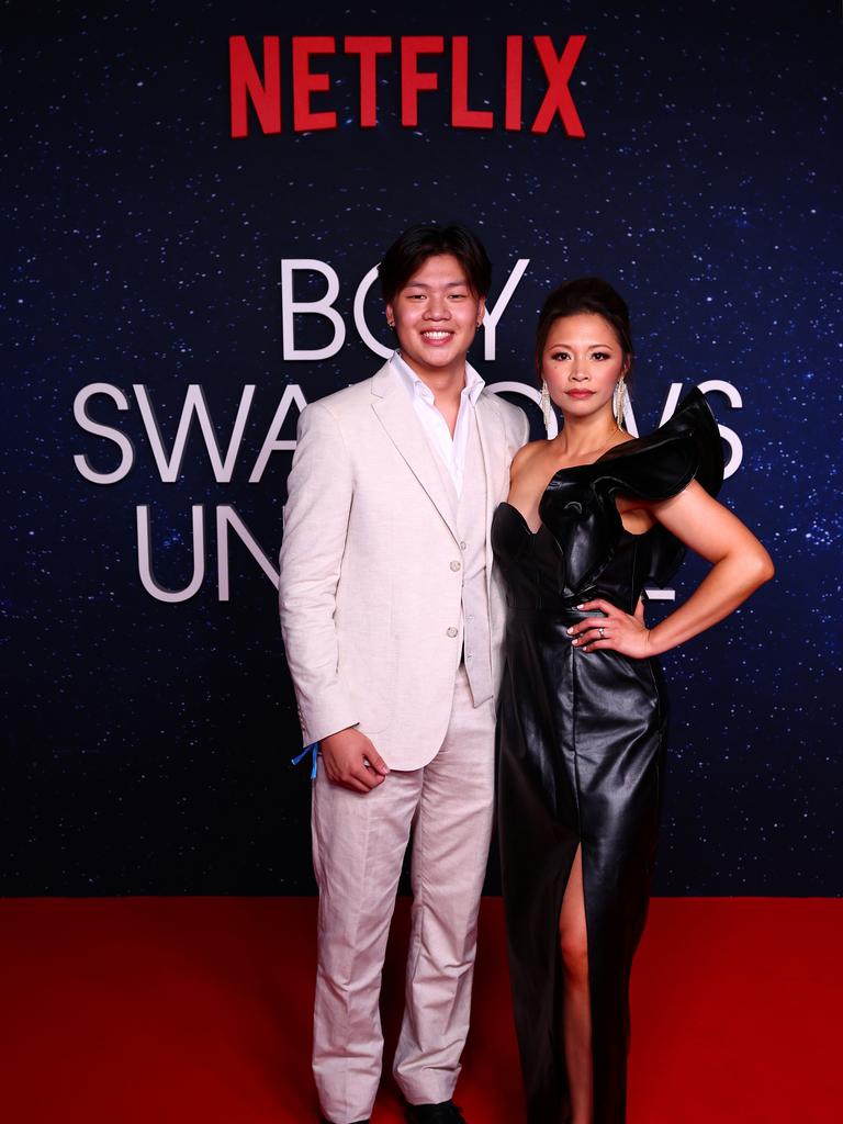 Zachary Wan and HaiHa Le at the Netflix world premiere of Boy Swallows Universe at New Farm Cinemas. Picture: Chris Hyde/Getty Images for Netflix