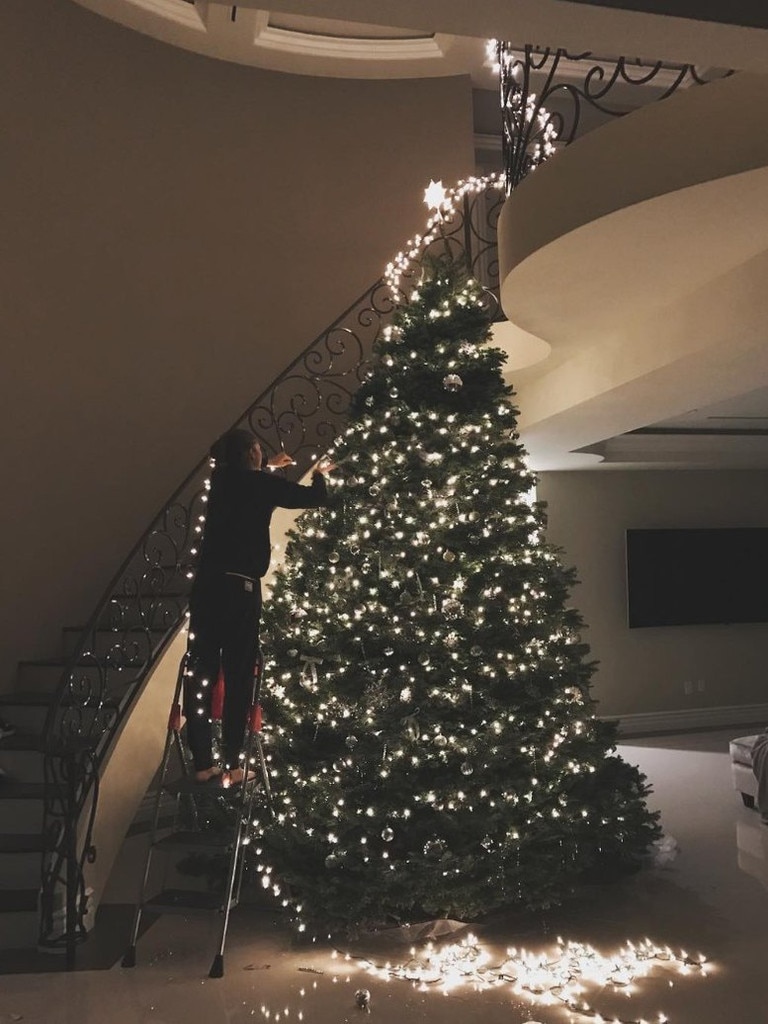 Zendaya owns numerous homes in the U.S., having purchased her first property in 2016. She is seen decorating her Christmas tree in the Oakland, California, mansion. (Picture: Instagram/Zendaya)