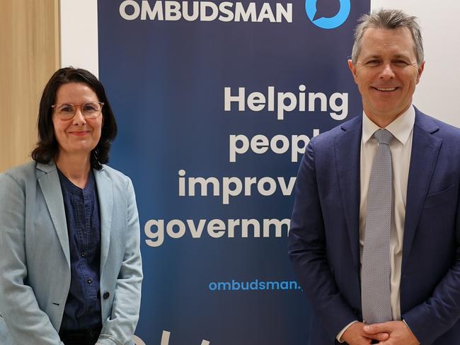 The new independent National Student Ombudsman will be led by Sarah Bendall (L), pictured with Jason Clare, in an image posted to social media on November 29, 2024. Picture: Facebook