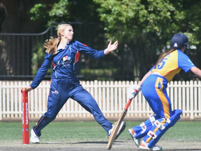 Jorja Horan hits the crease in round two against Greater Hunter Coast. Picture: Gordon District Cricket Club