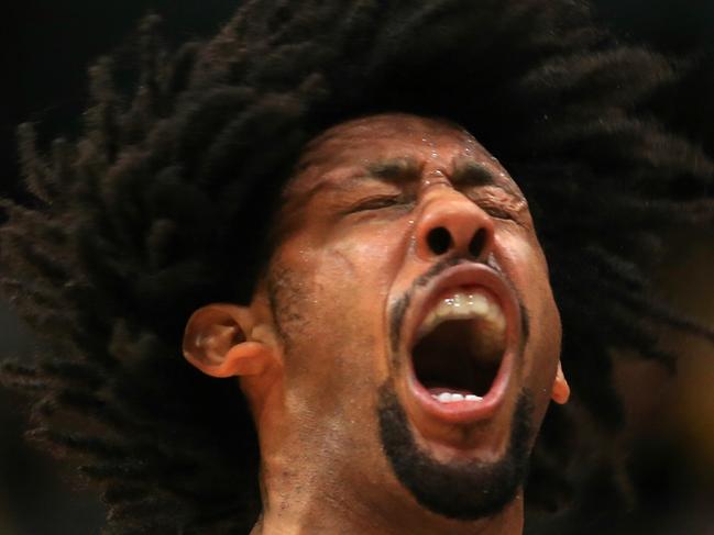 A frustrated Josh Childress of the Kings during the Sydney Kings v Illawarra Hawks basketball game at the Sydney Olympic Park Sports Centre. Pic mark evans