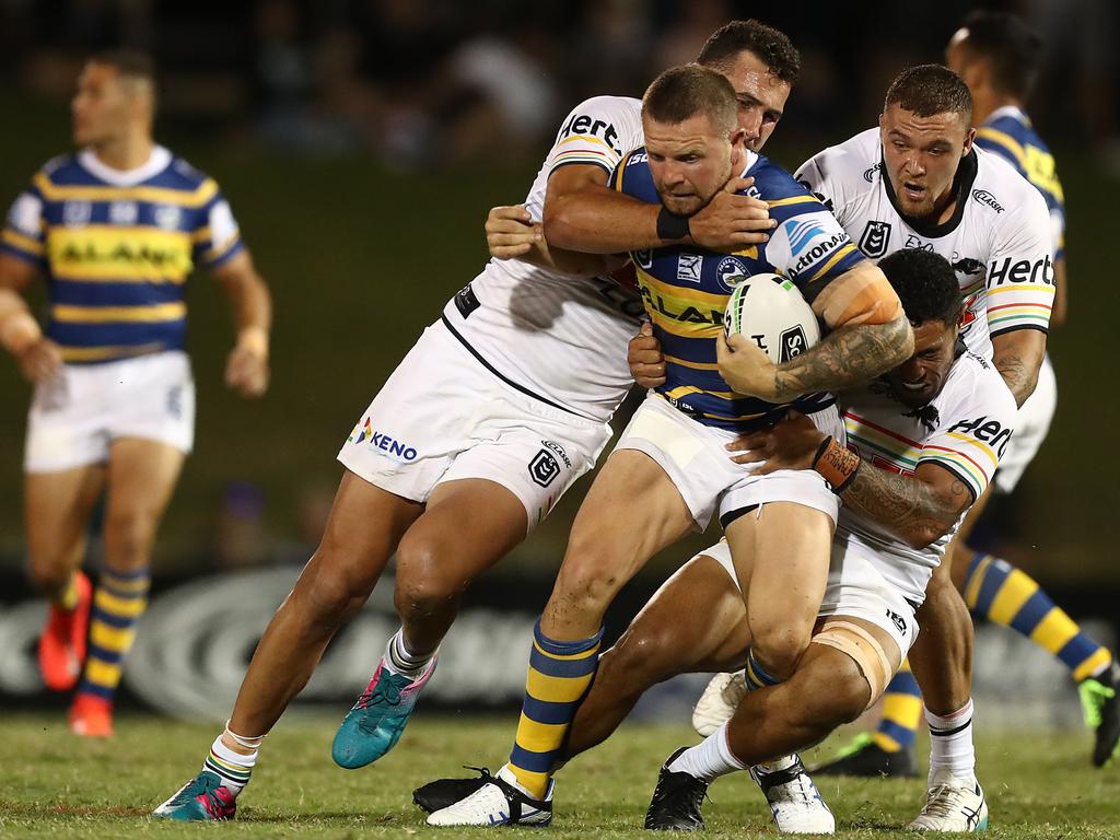 Nathan Brown of the Eels has a very SuperCoach friendly workrate. Picture: Mark Metcalfe/Getty Images