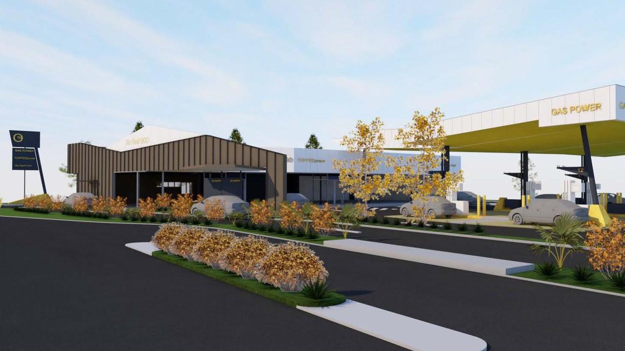 Plans for the service station for the Whitsunday Paradise estate in Bowen. Picture: Supplied