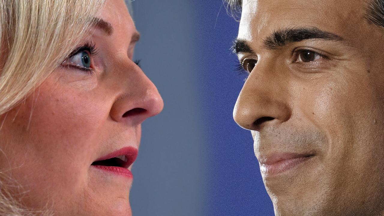 Liz Truss and Rishi Sunak. Picture: Getty Images