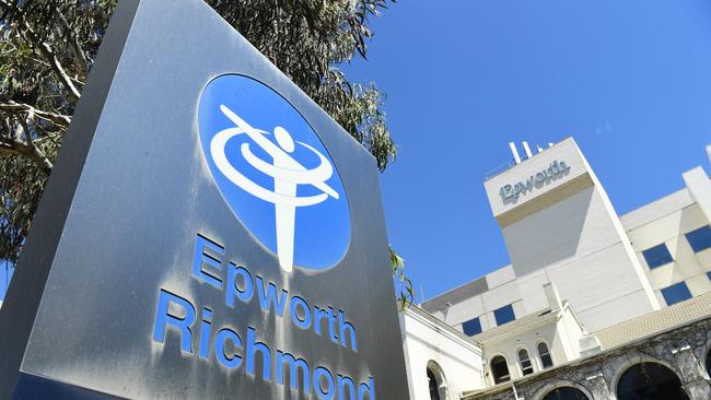 The Epworth Hospital in Richmond has been listed as an exposure site. Picture: AAP Image/James Ross.