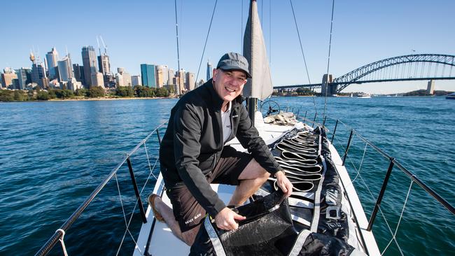 ‘An enormous pity,’ says Matt Allen, skipper and owner of Ichi Ban, seen on Sydney Harbour last June. The yacht was overall winner of last year’s Sydney to Hobart yacht race. Picture: Ryan Osland