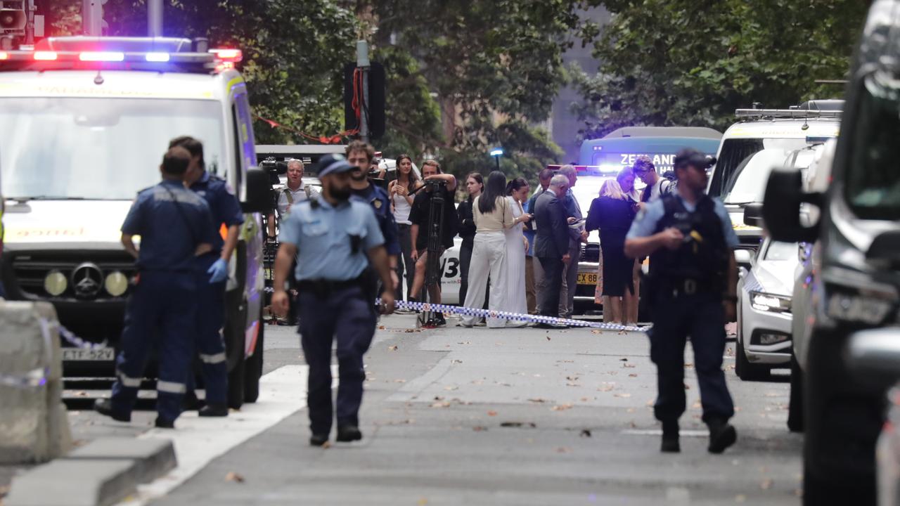 Many CBD workers were on lunch breaks when the shooting occurred. Picture: NCA NewsWire / Christian Gilles