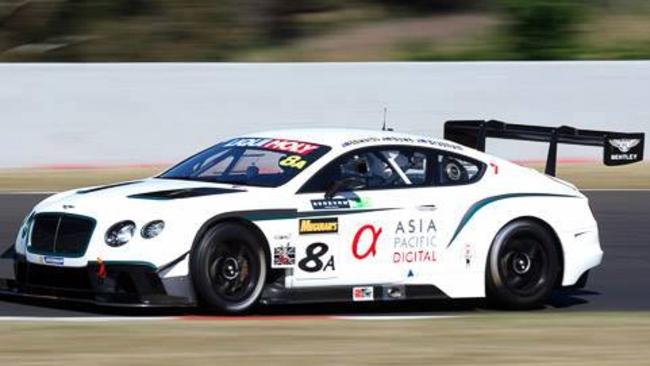 Peter Edwards’ Bentley GT3 race car goes fast, when it goes.