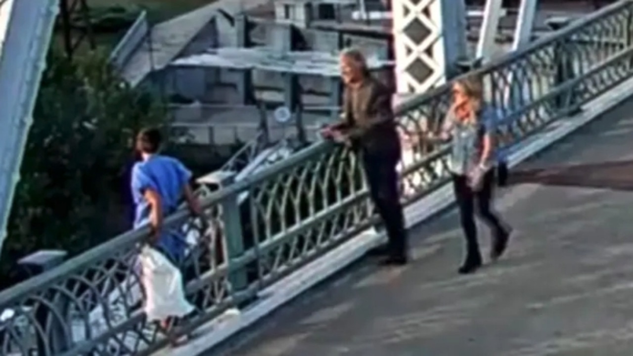 Moment Jon Bon Jovi stops woman from jumping off bridge