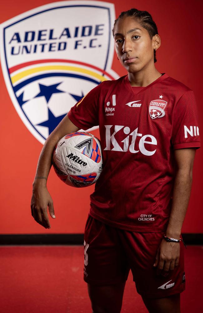 Lucia Leon says the A-League women’s competition is on par with overseas leagues. Picture: Kelly Barnes