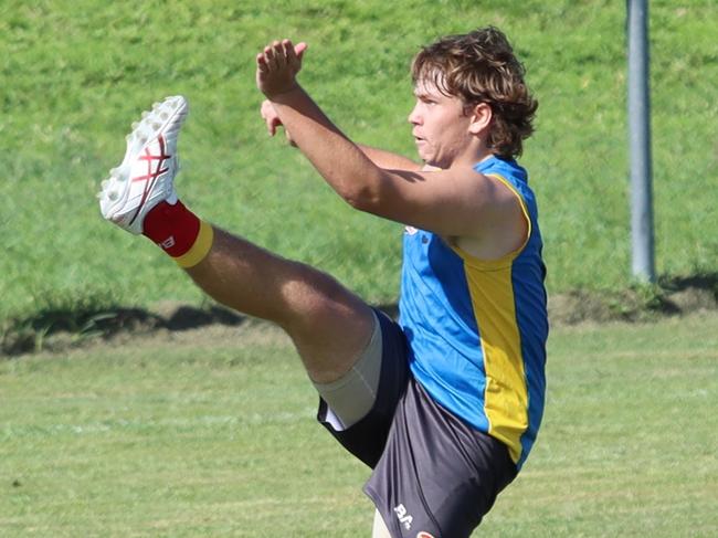 Gold Coast Suns Academy prospect Jesse Walker will debut for Curra Swans in AFL Townsville at 15 years old. Picture: Eric Jackson