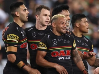 Man-of-the-match Api Koroisau could be in some doubt for the Grand Final after picking up a shoulder injury. Picture: Getty Images.