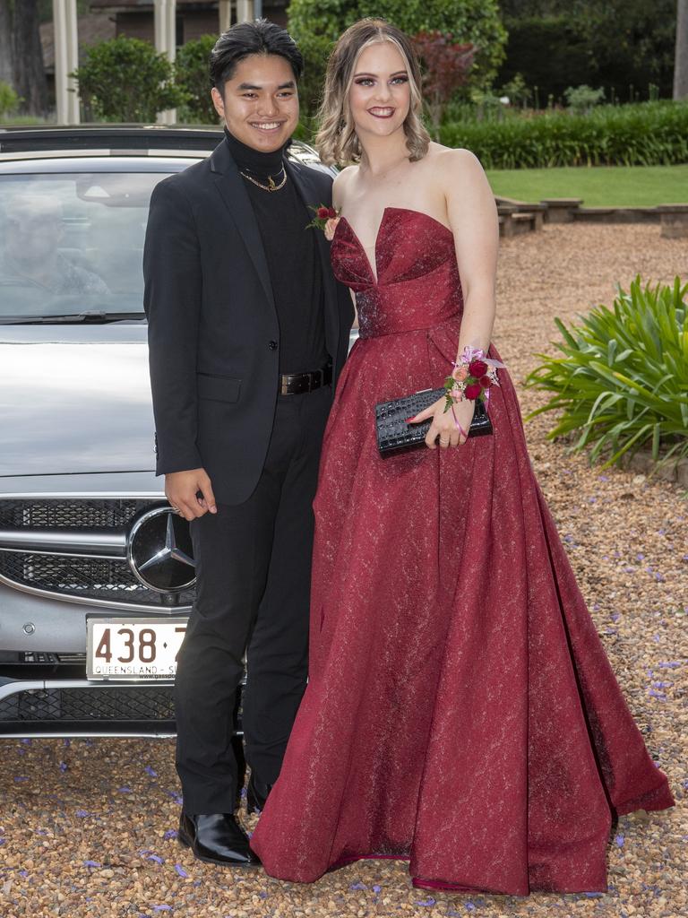 Cedric Narciso and Isabelle Stewart. Highlands Christian College formal at Gabbinbar Homestead. Wednesday. 18th Nov 2020 Picture: Nev Madsen