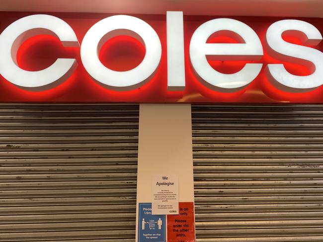 Coles Mt Barker have had to shut their doors because of a system error. Picture Tricia Watkinson