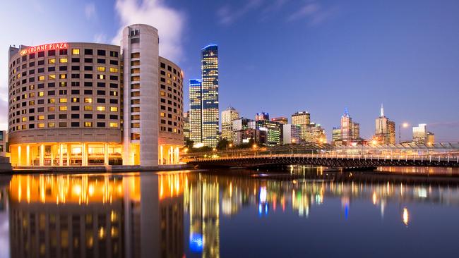 A security guard was removed from the Crowne Plaza quarantine hotel after slipping an inappropriate note under a guest’s door, an inquiry has heard. Picture: Supplied