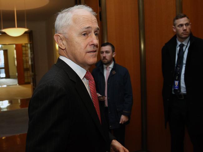 Malcolm Turnbull at Parliament House in Canberra. Picture Gary Ramage