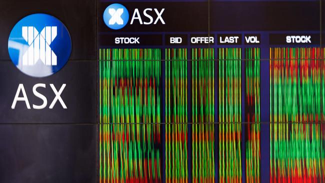 SYDNEY, AUSTRALIA - NewsWire Photos, October 29 2024. GENERIC. Stocks. Finance. Economy. Stock price ticker of the Australian Stock Exchange, ASX, at their offices on Bridge Street. Picture: NewsWire / Max Mason-Hubers