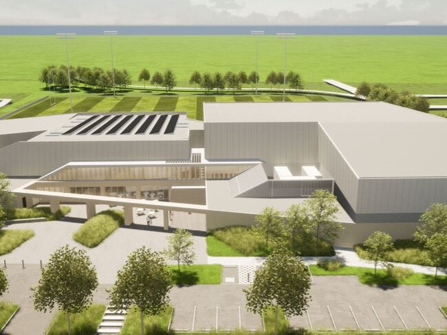 Artist impression of the massive Heffron Centre sports complex.