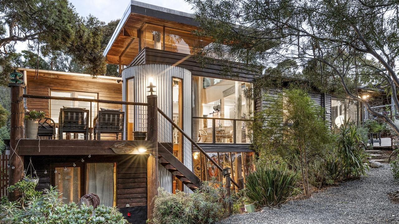 The property at 10 Flint st, Eltham looks like something out of a treehouse fairytale.