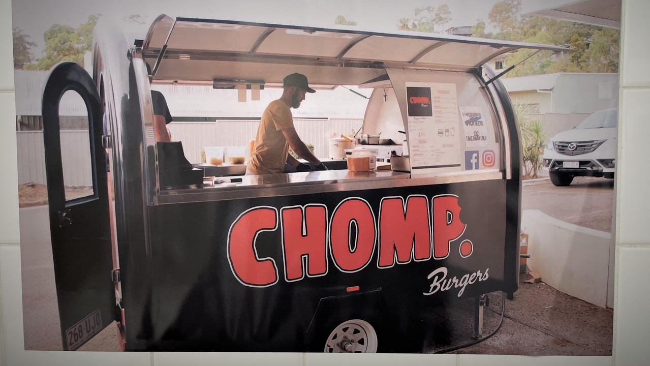 Chomp Burgers food trailer. Picture: Asa Andersen.