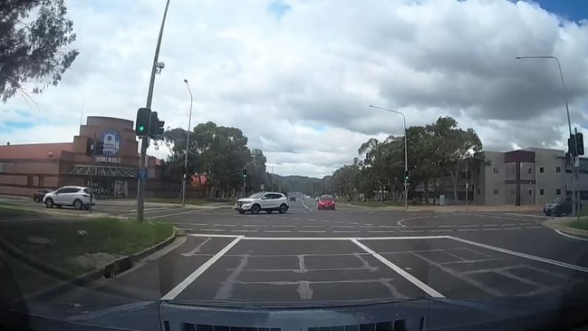 The footage of the crash was caught on dashcam. Picture: Dash Cam Owners Australia