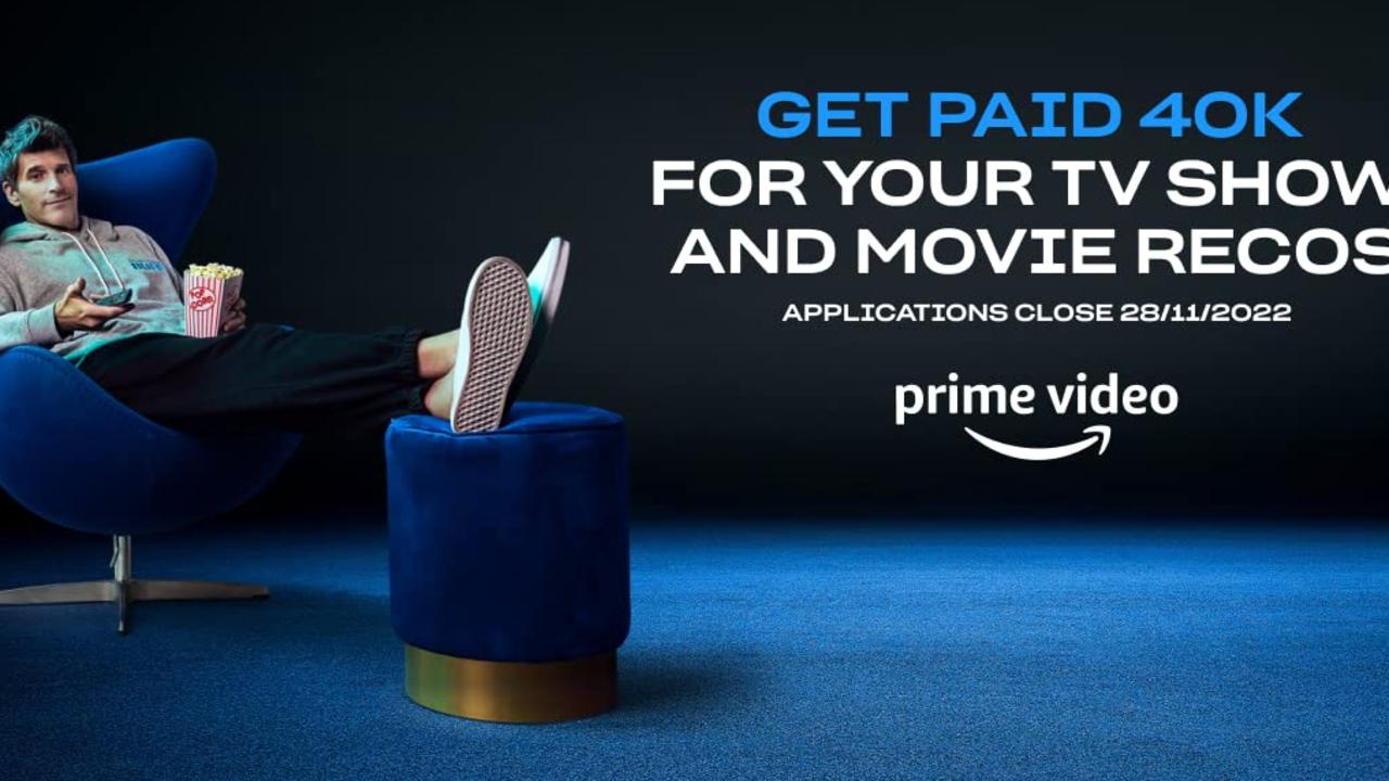Amazon Prime has opened applications for a job paying $40,000 for three months of movie watching. Picture: Amazon Prime