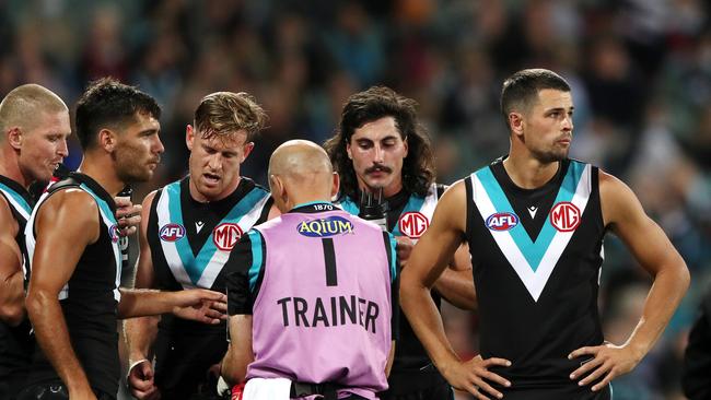 The Power are struggling. Photo by Sarah Reed/AFL Photos via Getty Images