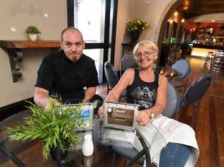 Lounge 1868 in Wharf St is now a restaurant - chef Chris Taylor with owner Daniela Orelova. Picture: Alistair Brightman