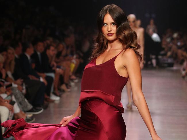 Jesinta Franklin during the David Jones Gala Runway Show in Melbourne. Picture: Graham Denholm/Getty Images for David Jones