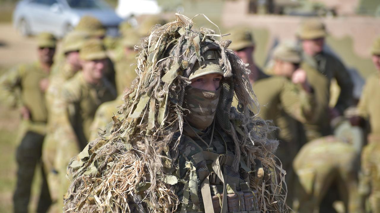 A recon soldier at the Shoalwater Bay Training Area for Exercise Diamond Walk 2021.