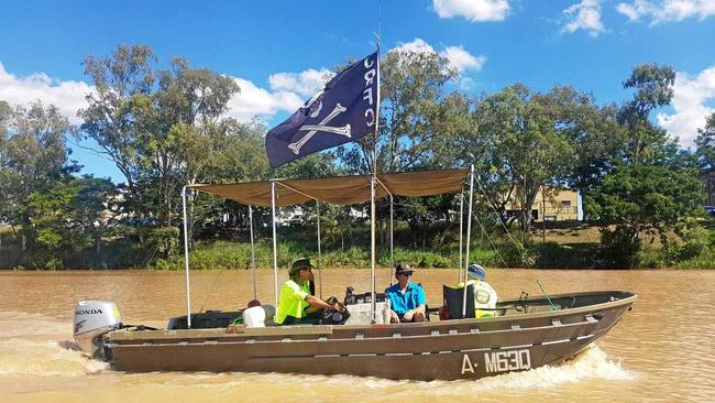 Jolly Rogers Fishing club on the Fitzroy River. Picture: contributed