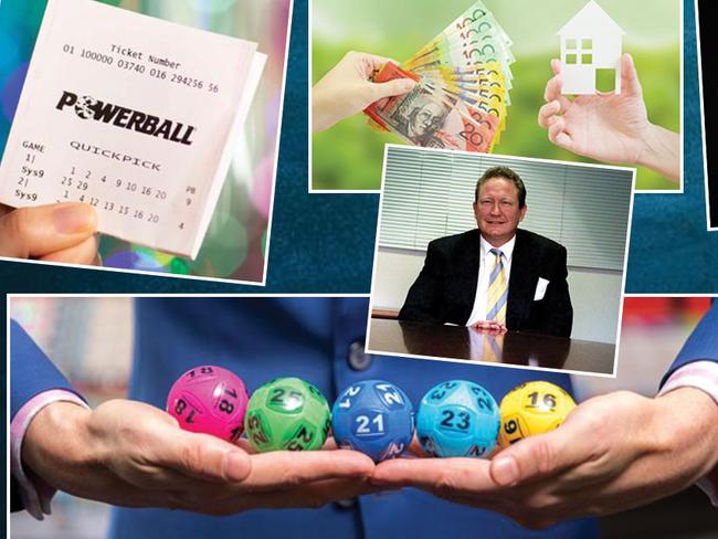 There are more ways than winning Powerball to strike it rich .. really rich. Early investors in Bitcoin, bottom right, Apple, top right, 'Twiggy' Forrest's Fortescue in 2003, and the housing market were all on money-spinners. Pictures: News Corp/Supplied