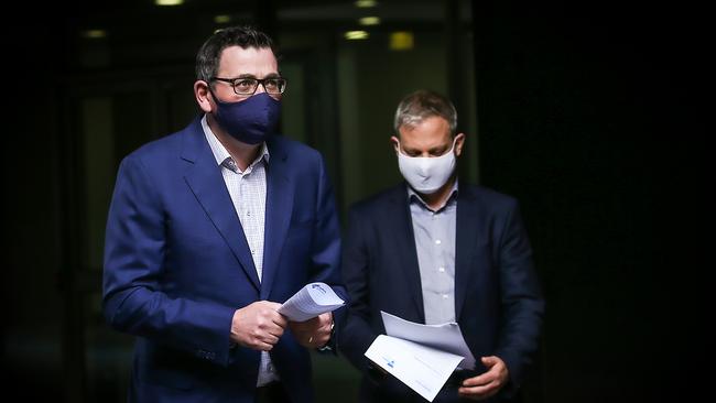 Premier Daniel Andrews and Chief Health Officer Brett Sutton are a daily double act every Victorian has become accustomed to. Picture: NCA NewsWire