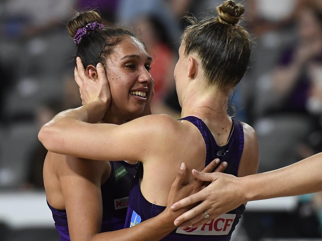 Jemma Mi Mi is the only Indigenous player in Super Netball. Picture: Albert Perez/Getty Images