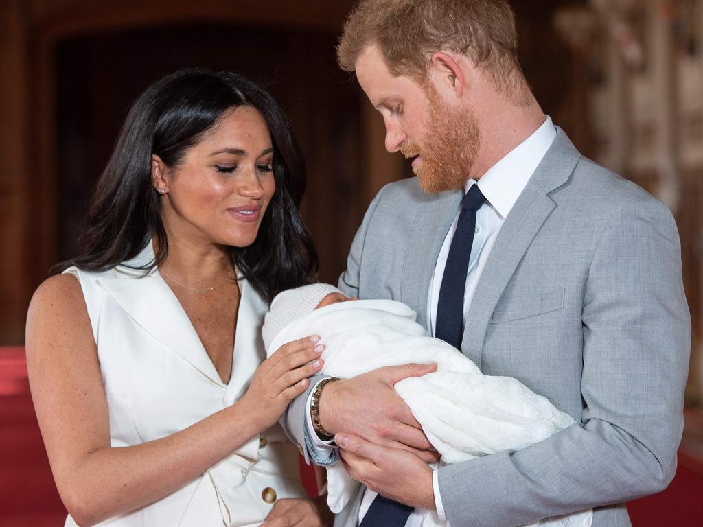 Meghan and Harry with baby Archie in May 2019. Picture: Dominic Lipinski / POOL / AFP