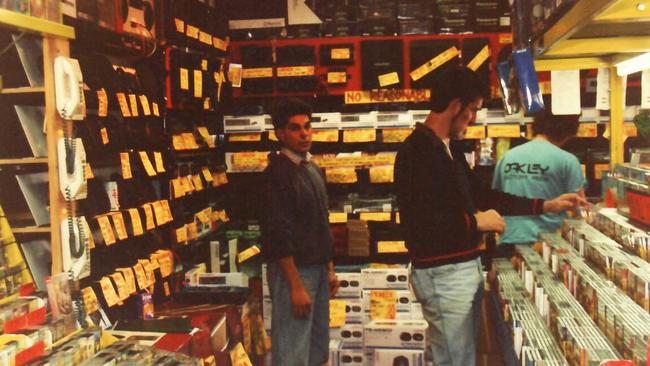 The early days inside JB Hi-Fi’s first store at East Keilor in Melbourne.