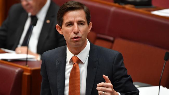 Education Minister Simon Birmingham has outlined changes to higher education as part of the upcoming Federal Budget. Picture: AAP Image/Mick Tsikas