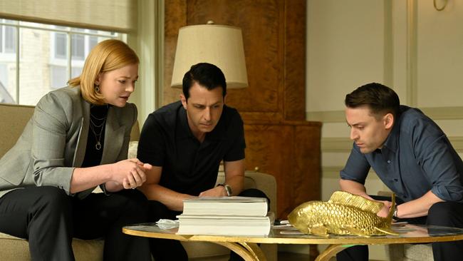 Sarah Snook, Jeremy Strong, and Kieran Culkin all notched Emmy nominations. Picture: HBO