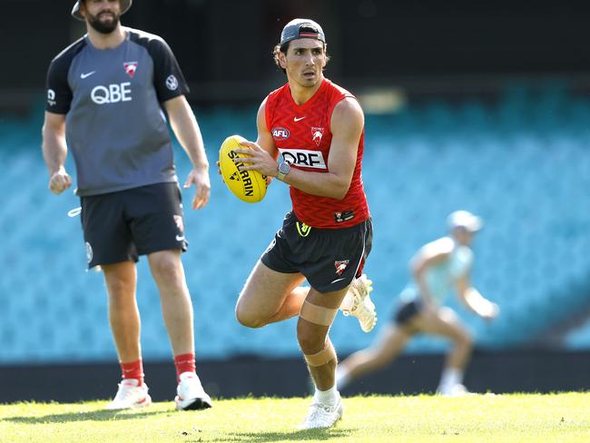 Justin McInerney is progressing well after being on the sidelines since a knee injury in round 19. Picture: Phil Hillyard