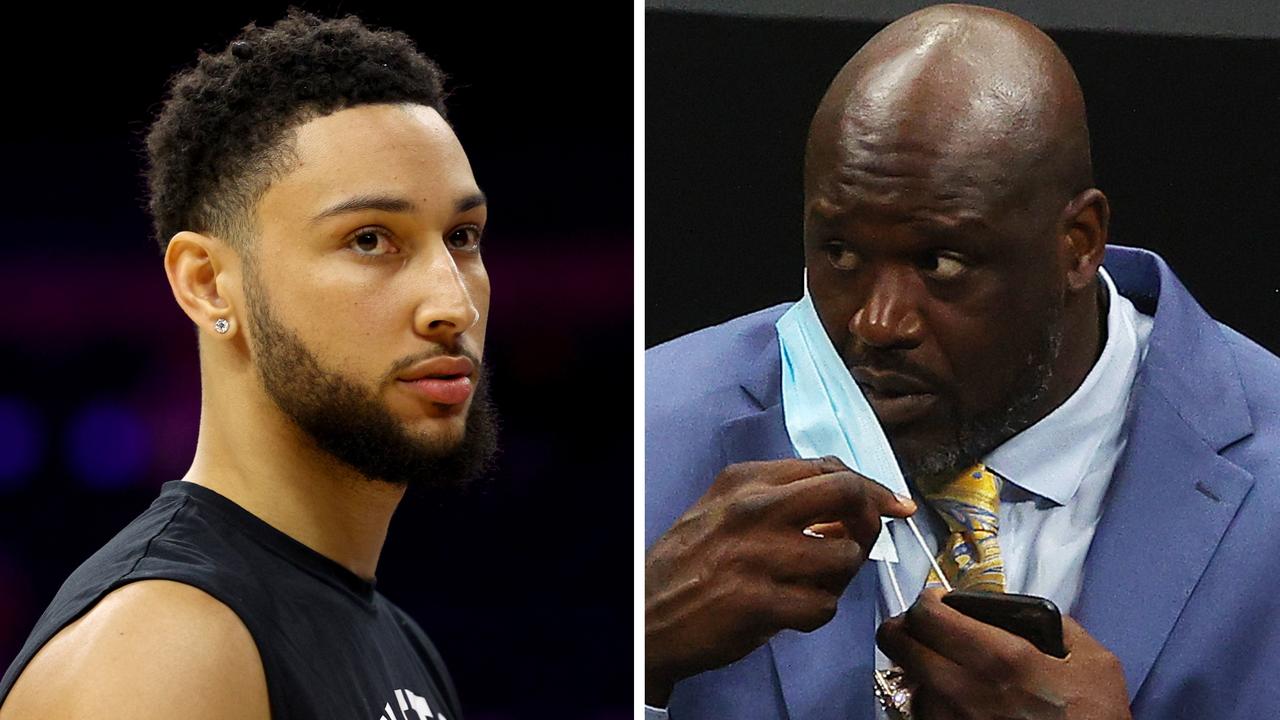 Ben Simmons and Shaquille O'Neal.