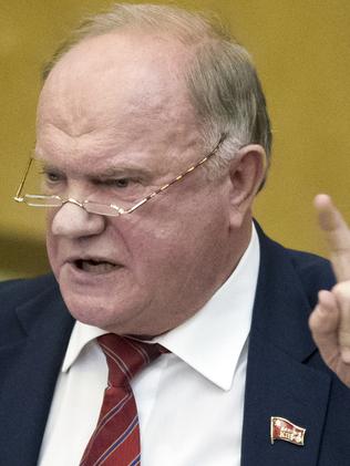 Communist Party leader Gennady Zyuganov will not be his party’s candidate. Picture: AP
