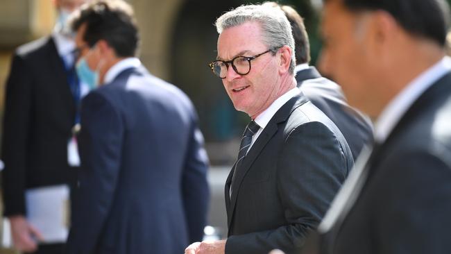 Christopher Pyne says an election campaign is tough on the candidate. Picture: AAP Image