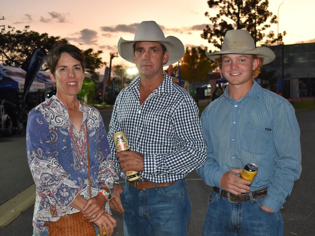 Jill Radel, Colin Blacklock and Rhys Radelat the Ariat APRA National Finals Rodeo at Gracemere CQLX, Thursday, November 10, 2022.