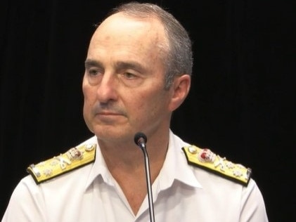 Vice Chief of the Defence Force Vice Admiral David Johnston AC testifies at the Royal Commission Into Veteran and Defence Suicide on March 6, 2024. Picture: Supplied