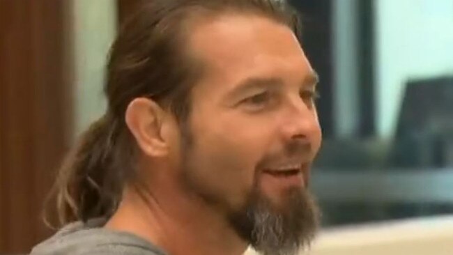 Ben Cousins is barely recognisable after his release from jail. Picture: 7 News