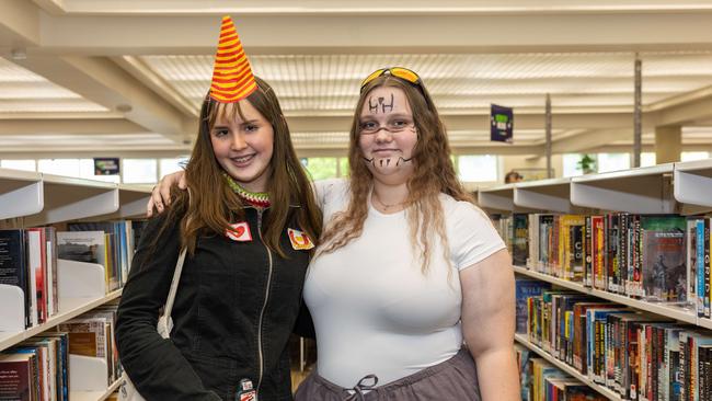 Evie Munckton and Lilly Anderson at the City of Darwin Geektacular event, 2025. Picture: Pema Tamang Pakhrin