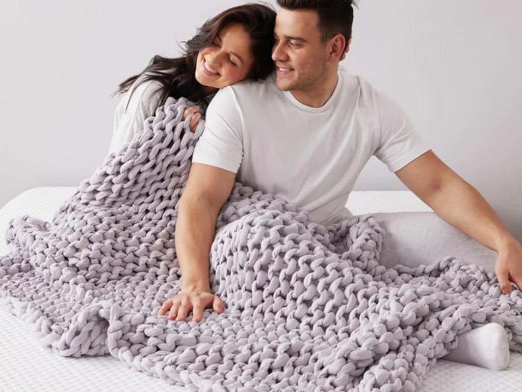 Score up to 50 per cent off weighted blankets for the EOFY sale.