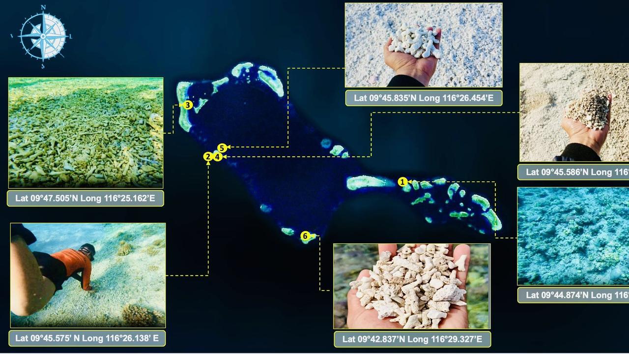 Manila says this is likely the first step towards turning the tidal shoal into an artificial island. Source: Philippines Coast Guard