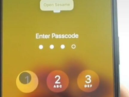 The voice command tricks the phone into thinking you're putting in your passcode.